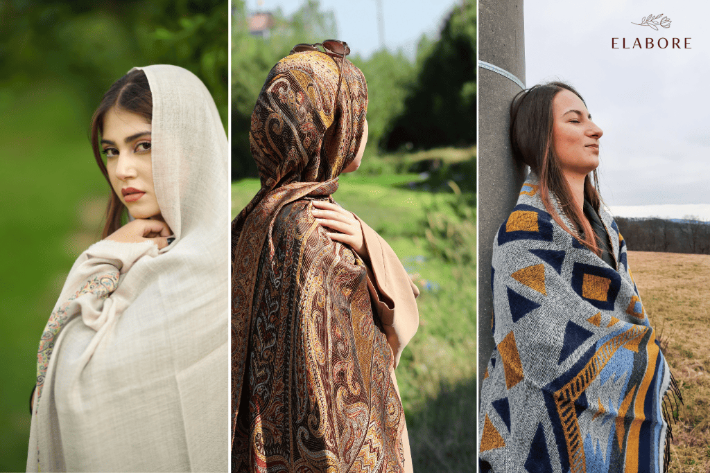 Difference Between Pashmina, Cashmere and Wool Shawls