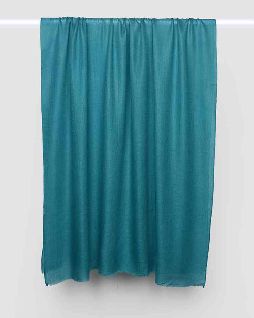 Pashmina Wool Diamond Weave Shawl Turquoise
