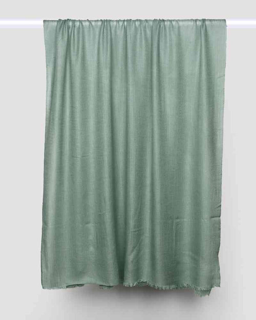 Pashmina Wool Diamond Weave Shawl Green