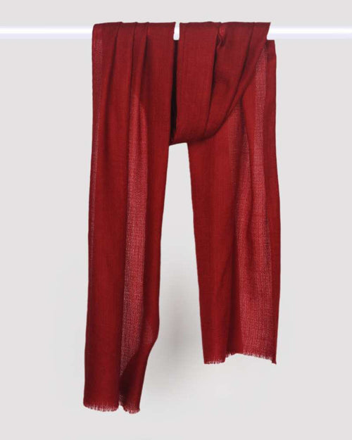 Pashmina Wool Diamond Weave Muffler Maroon