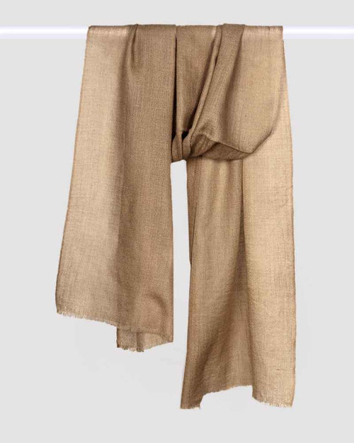 Pashmina Wool Diamond Weave Muffler Beige