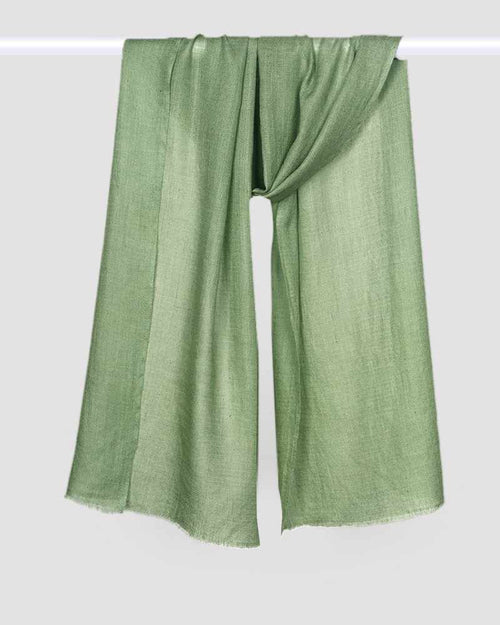 Pashmina Wool Diamond Weave Muffler Green