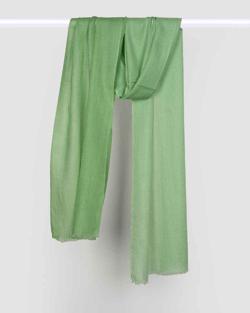 Pashmina Wool Diamond Weave Ombre Muffler Green
