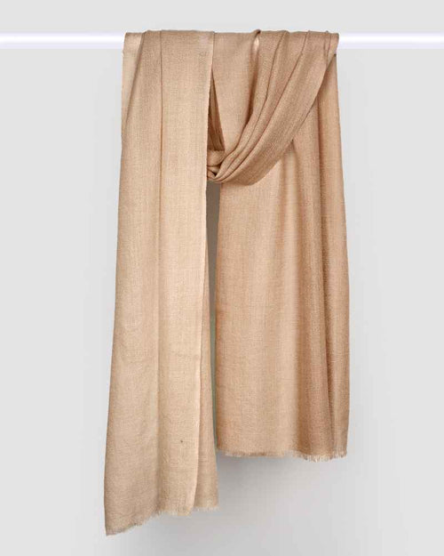 Pashmina Wool Diamond Weave Ombre Muffler Beige