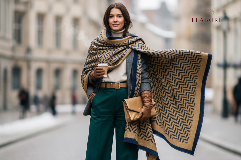 How Luxury Shawls Enhance Layered Winter Outfits – Elaboreluxury