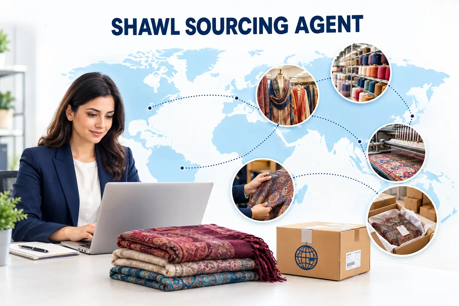 How a Shawl Sourcing Agent Saves Retailers Time and Money
