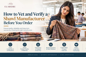 How to Vet and Verify a Shawl Manufacturer Before You Order