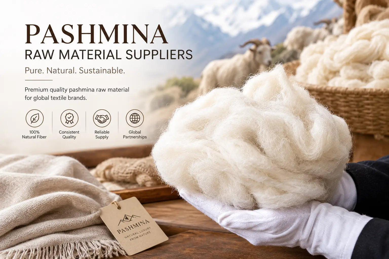 Where Premium Brands Source Raw Pashmina Material (Supply Chain Guide)