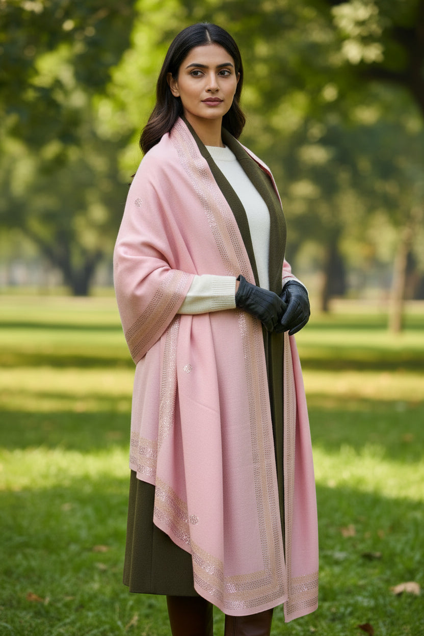 pink shawl