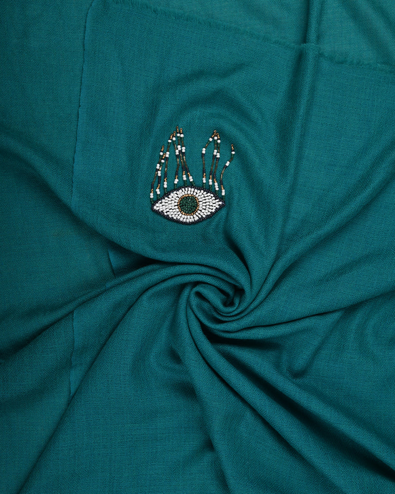 Teal fabric 