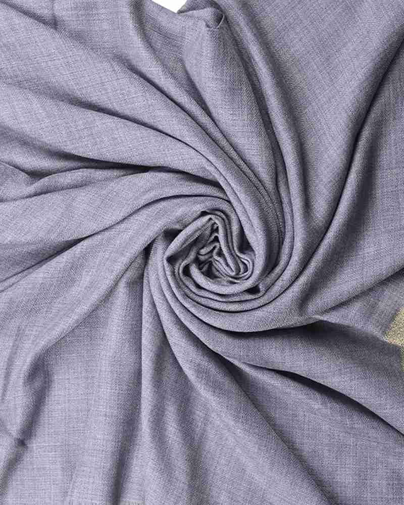 Pashmina Wool Zari Kandi Border Shawl Grey