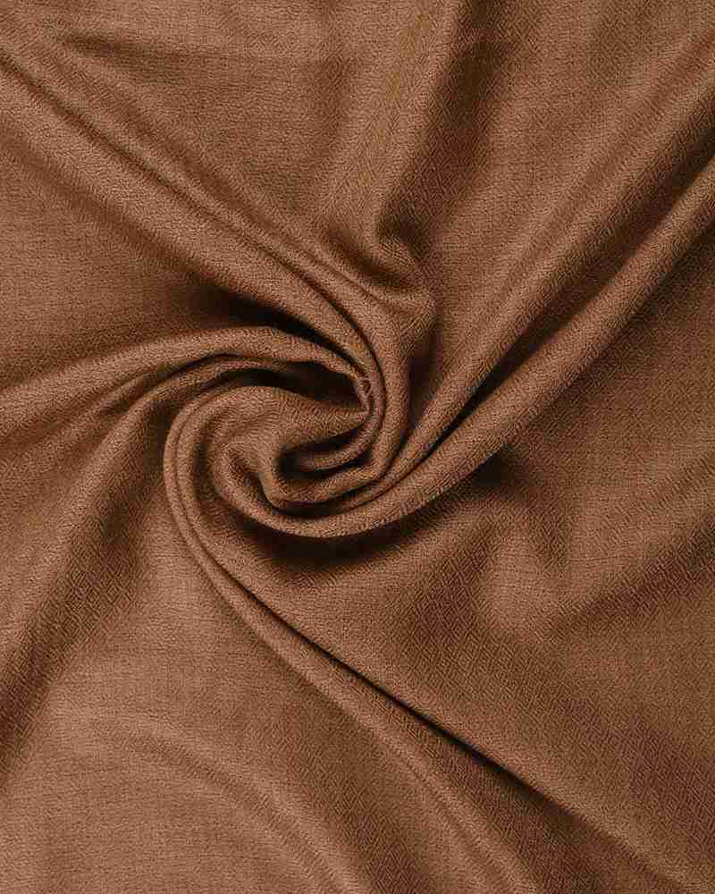 Pashmina Wool Diamond Weave Shawl Brown