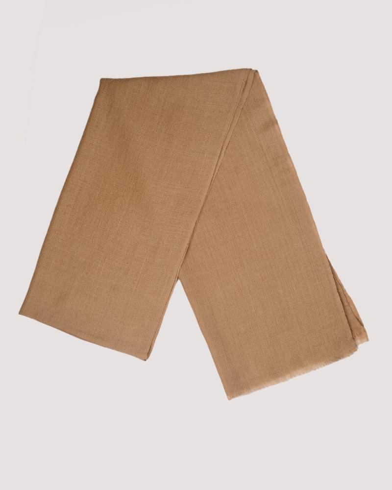 Pashmina Wool Diamond Weave Muffler Beige