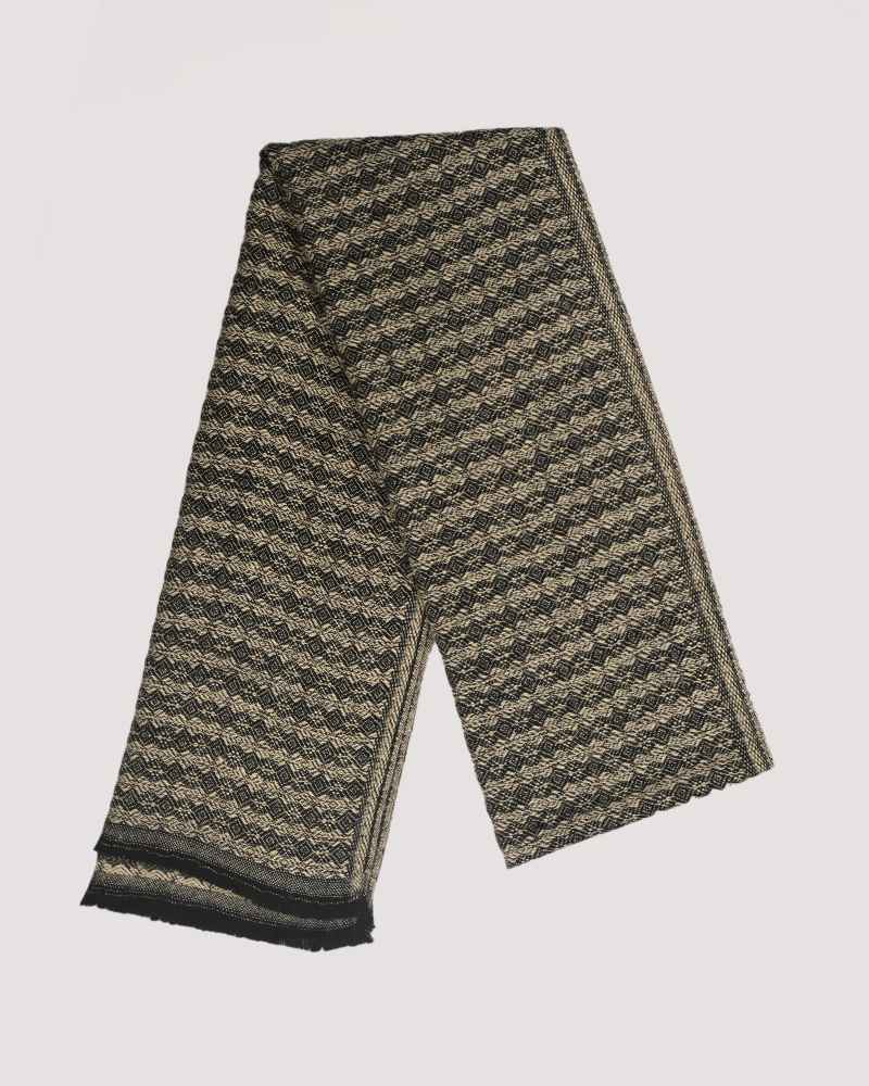 Lambswool Textured Muffler Black