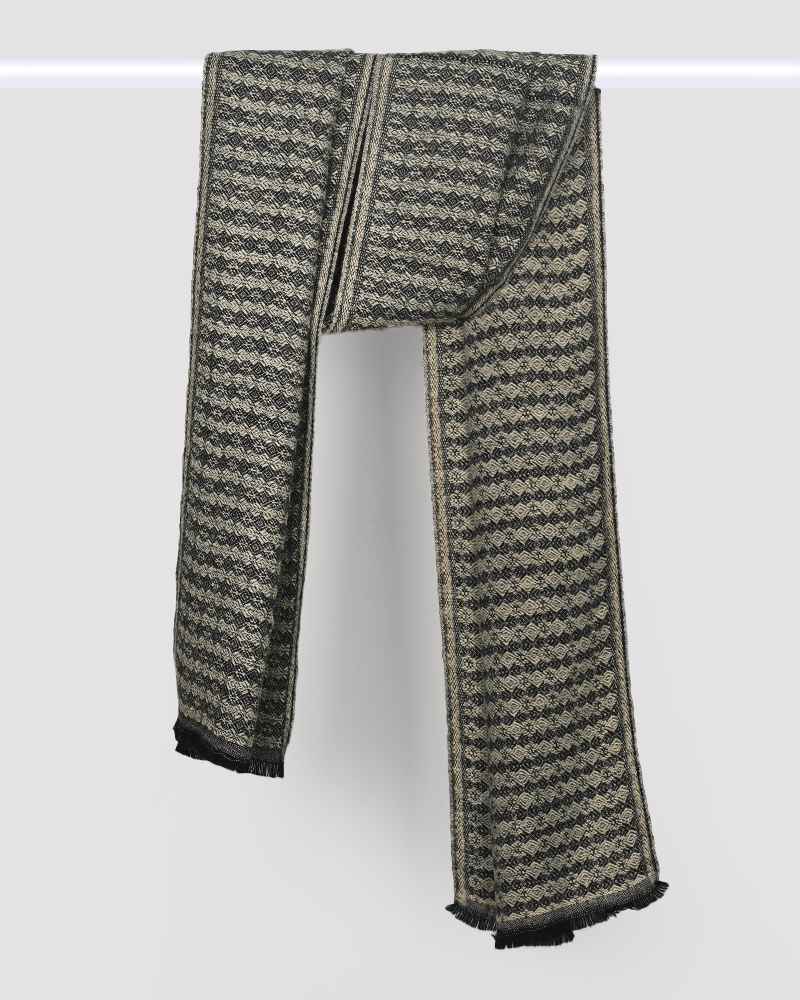 Lambswool Textured Muffler Black