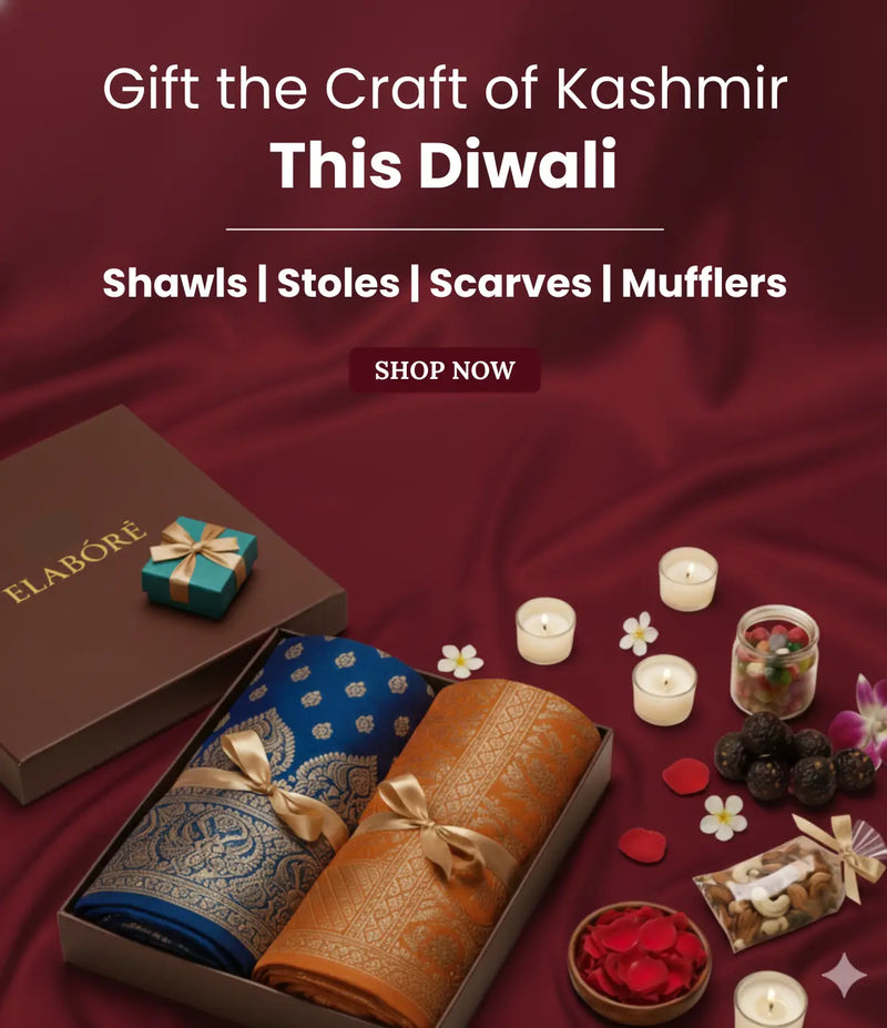 Diwali Corporate Gifts 2026 — Kashmiri shawls and Pashmina stoles by Elabore