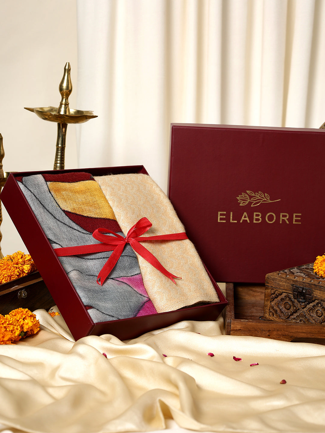 Women's Pashmina Wool Hand Painted Stole & Gentlemen's Lambswool Muffler