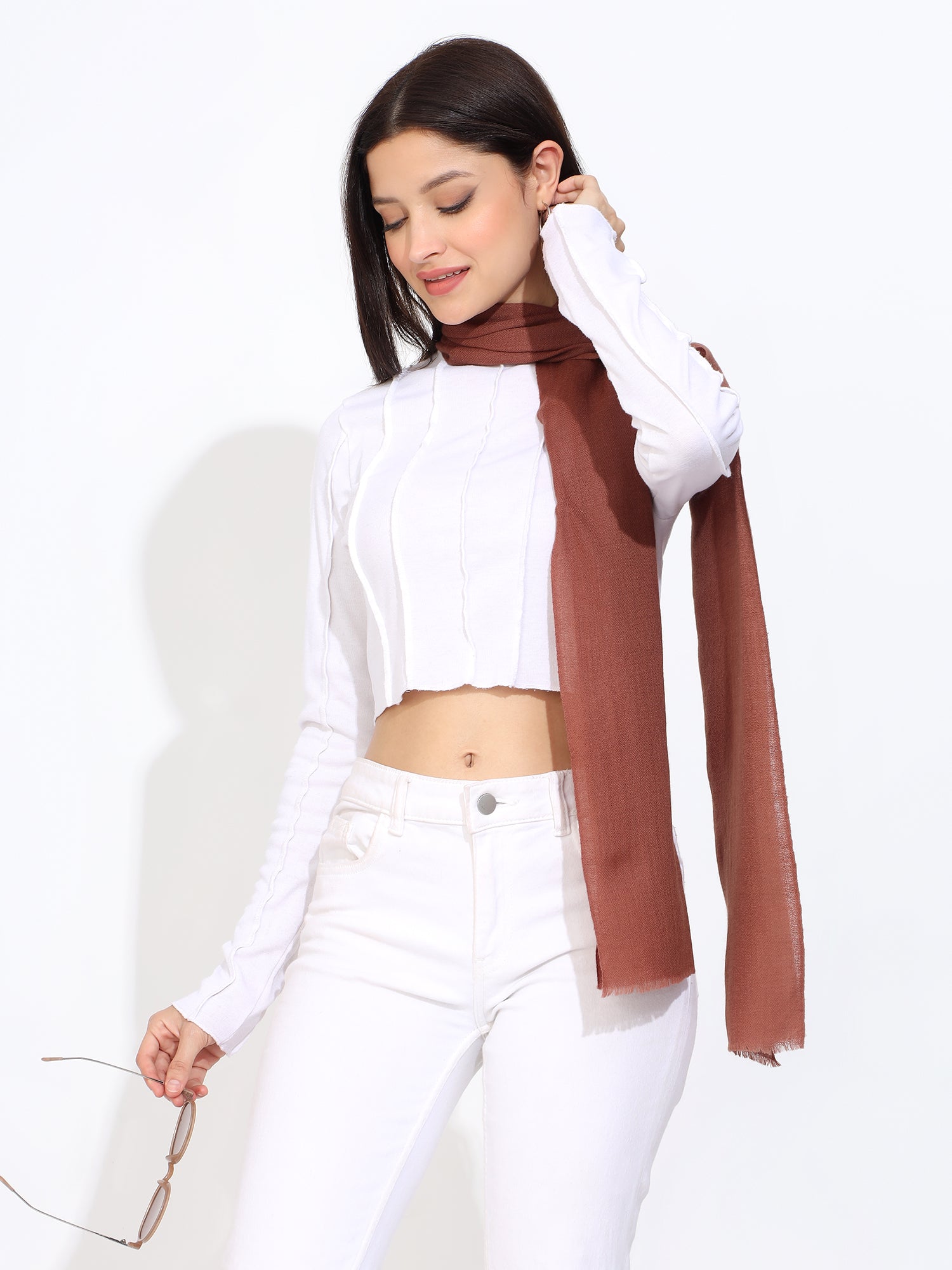 Pashmina Wool Diamond Weave Muffler